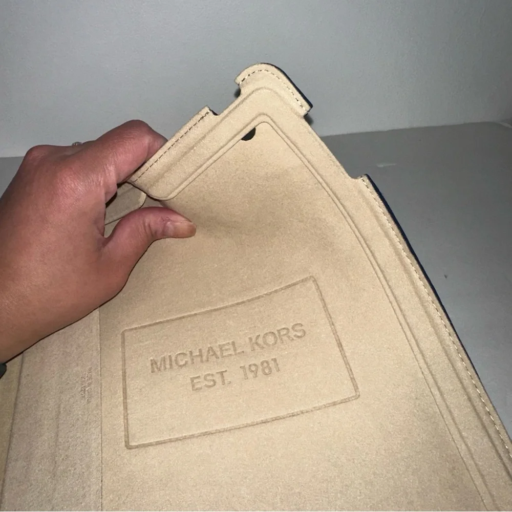 Michael Kors Padded flip over foldable IPad sleeve in purple